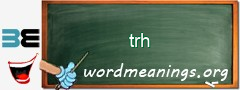 WordMeaning blackboard for trh